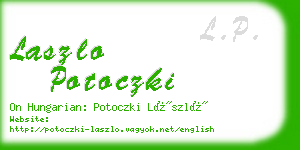 laszlo potoczki business card